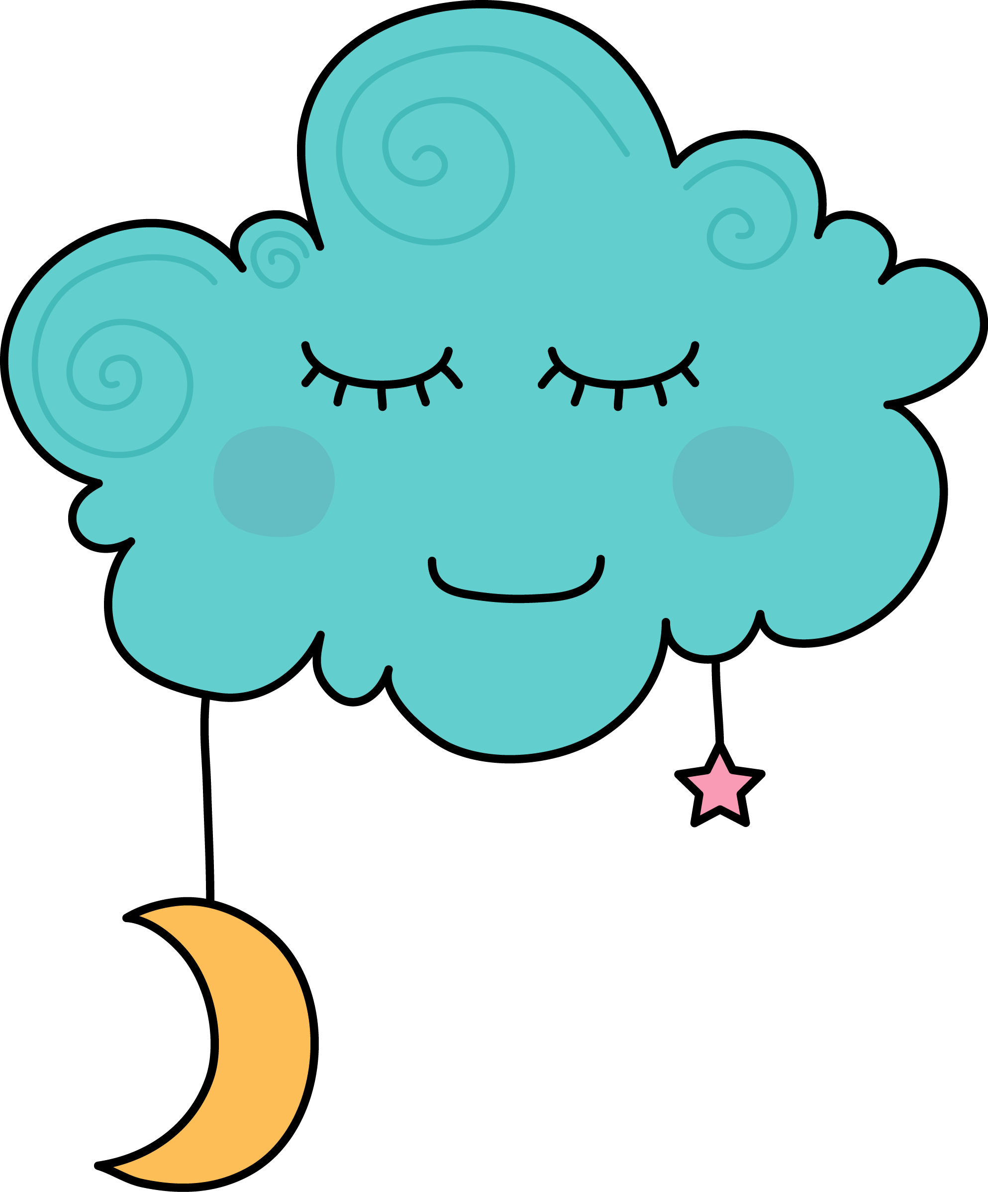 dreaming clipart colorful