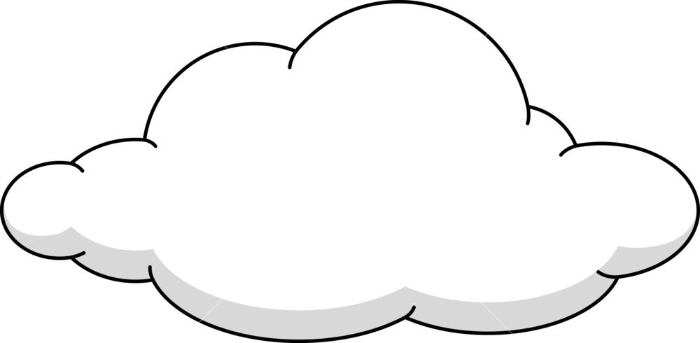 clipart cloud cloud shape