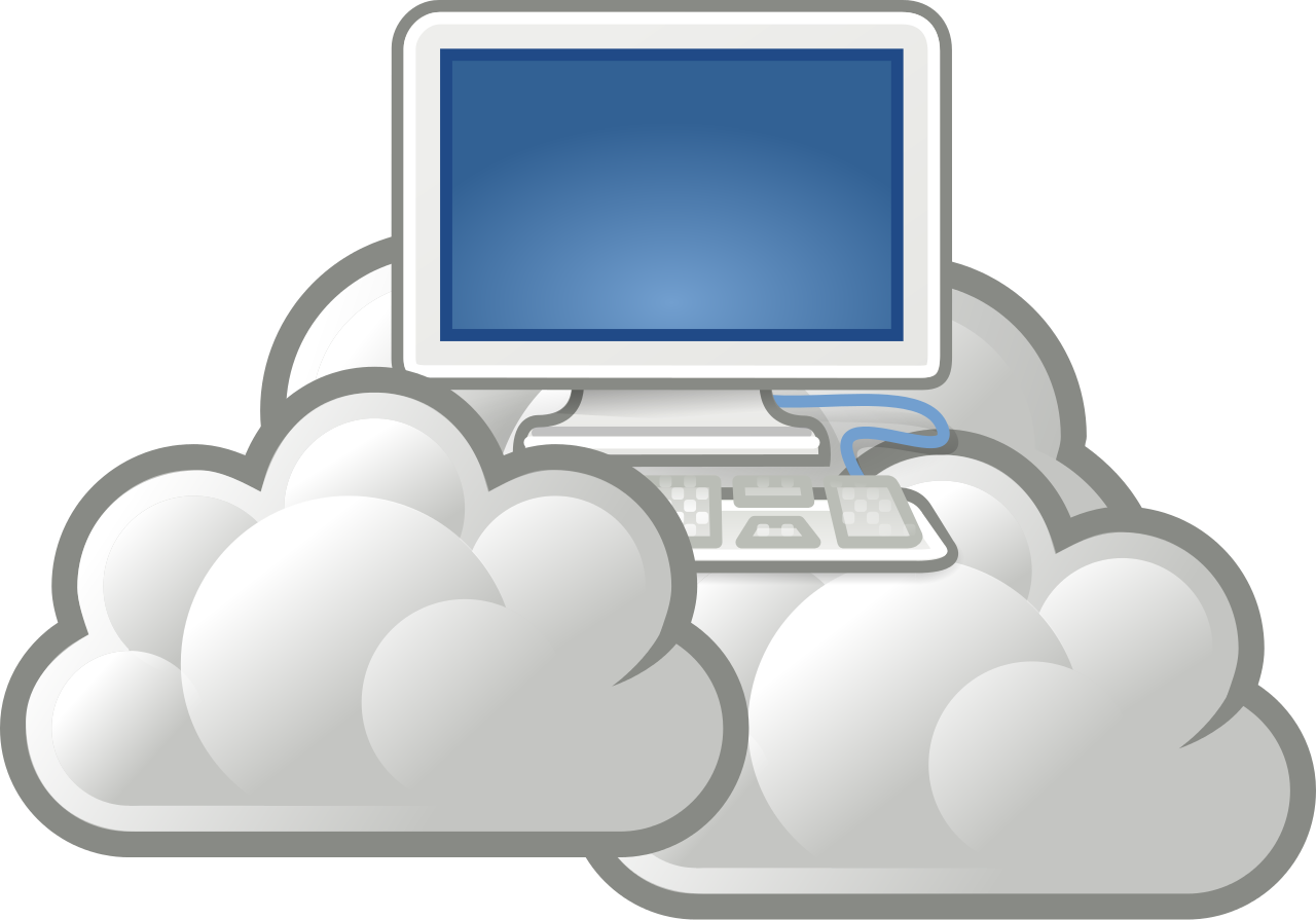 clipart cloud computer