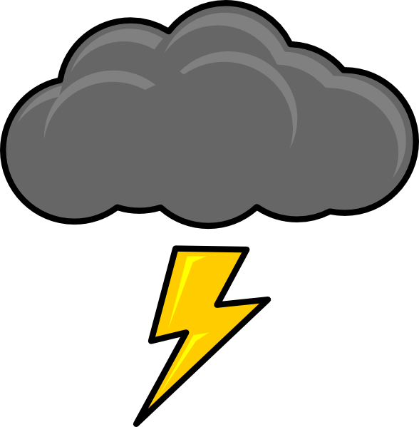 Lightning clipart stormy. Best storm cloud clipartion