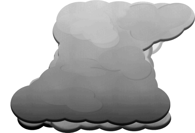 clipart cloud creepy