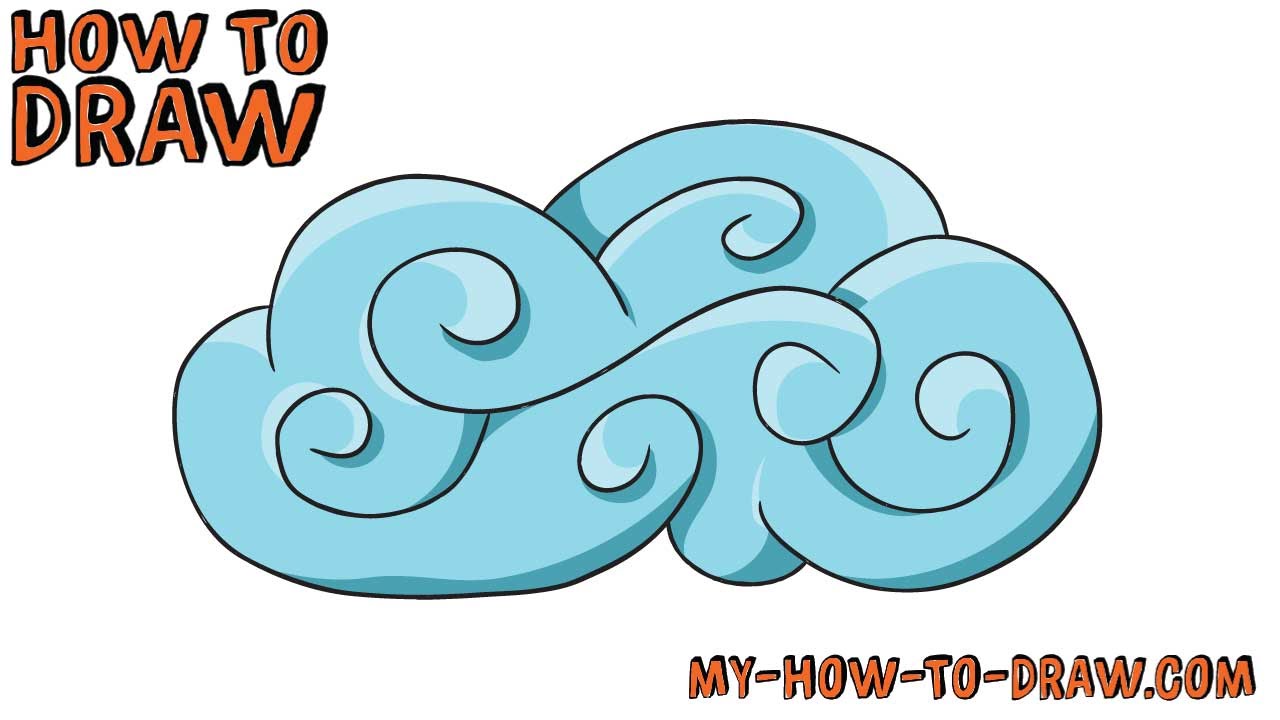 cloud clipart curly