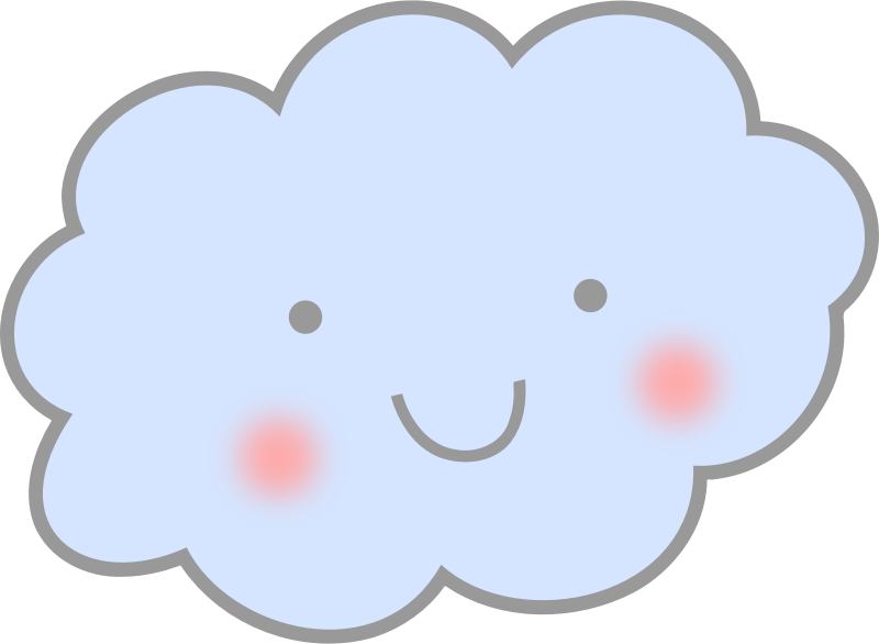 clipart cloud cute