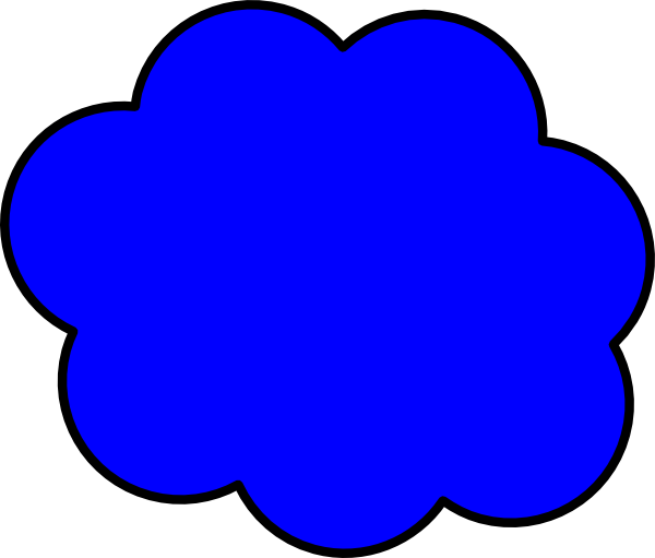 clouds clipart dark blue