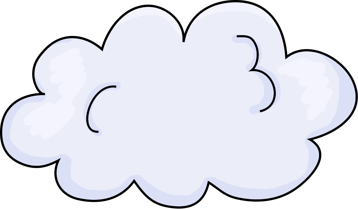 clipart cloud doodle