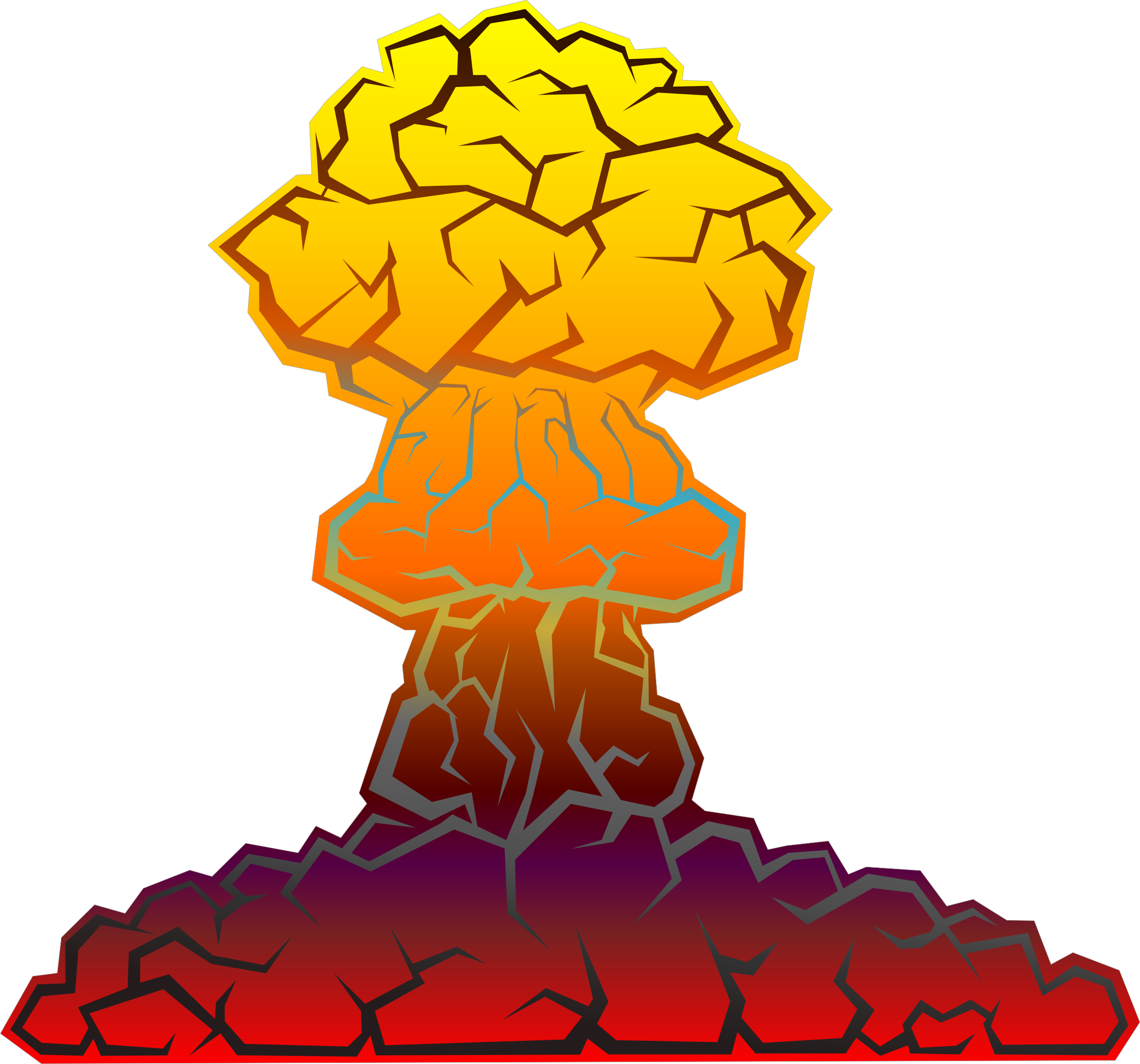 explosion clipart mushroom cloud