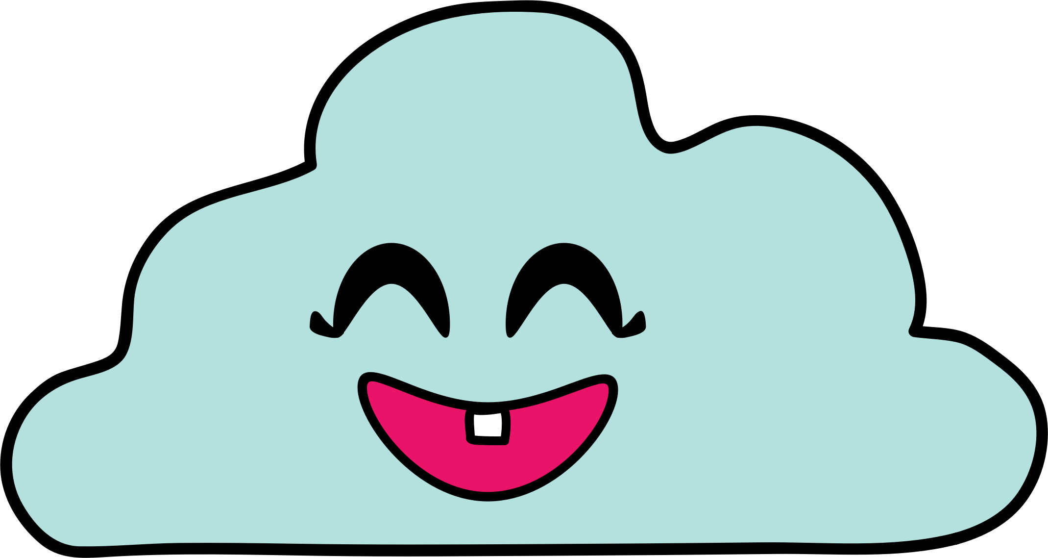 cloudy clipart face
