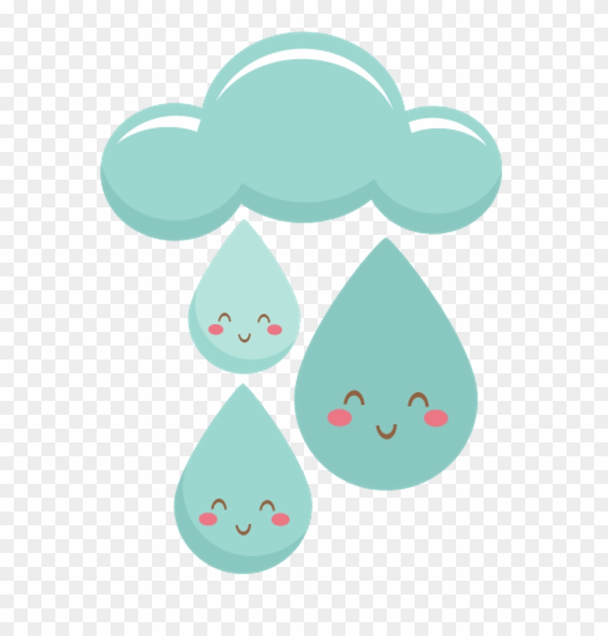 Rain cloud clouds kawaii. Raindrop clipart transparent tumblr