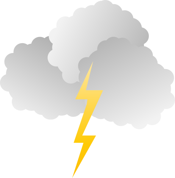 Lightning clipart rainy cloud. Clouds and clip art