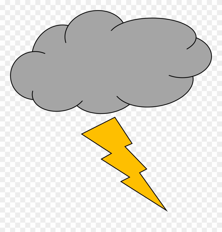 lightning clipart stormcloud