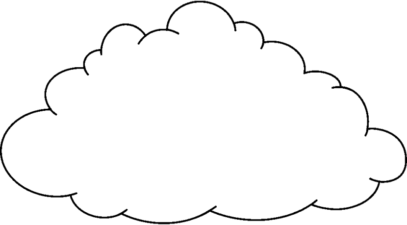 clipart cloud line art