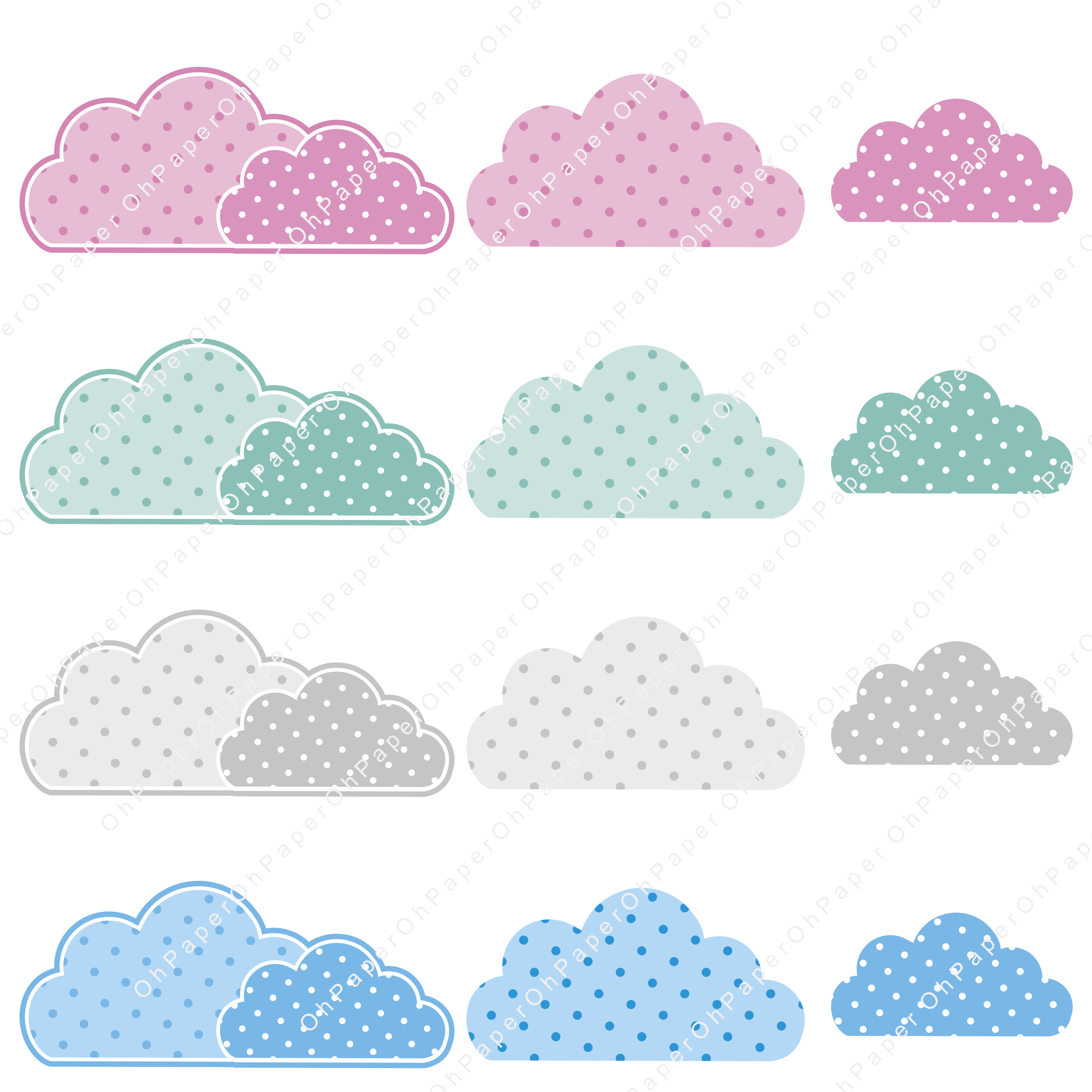 cloud clipart paper