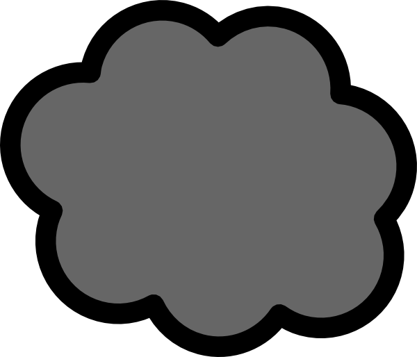 Lighting gray cloud