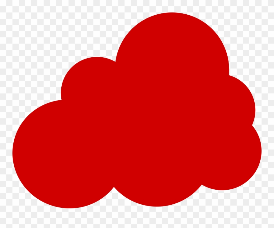 clouds clipart red