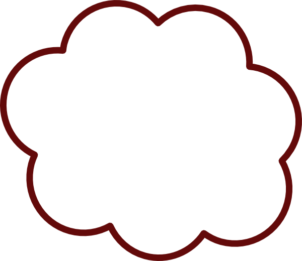 clipart cloud red