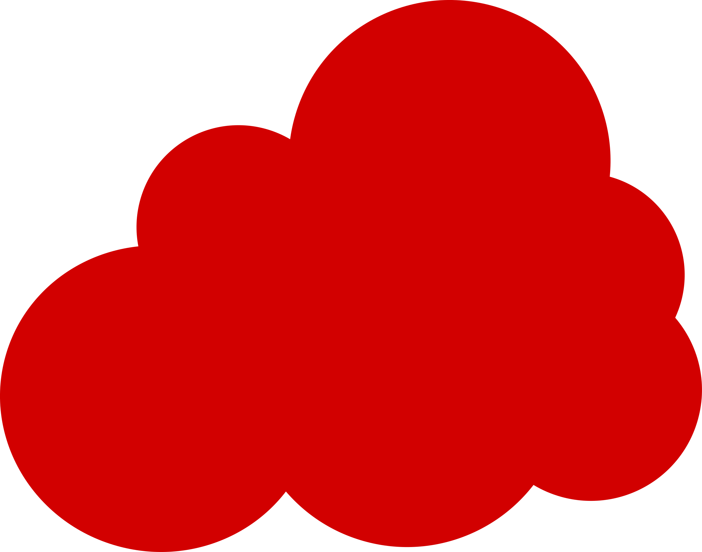 clipart cloud red