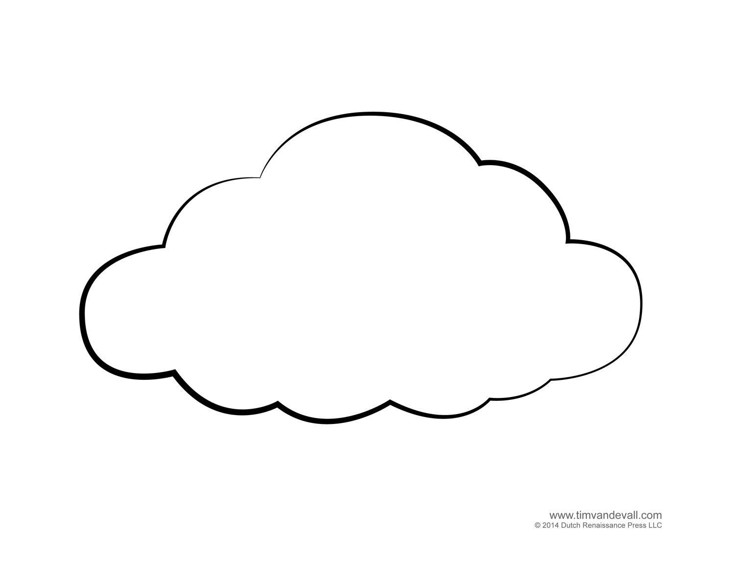 clipart cloud simple