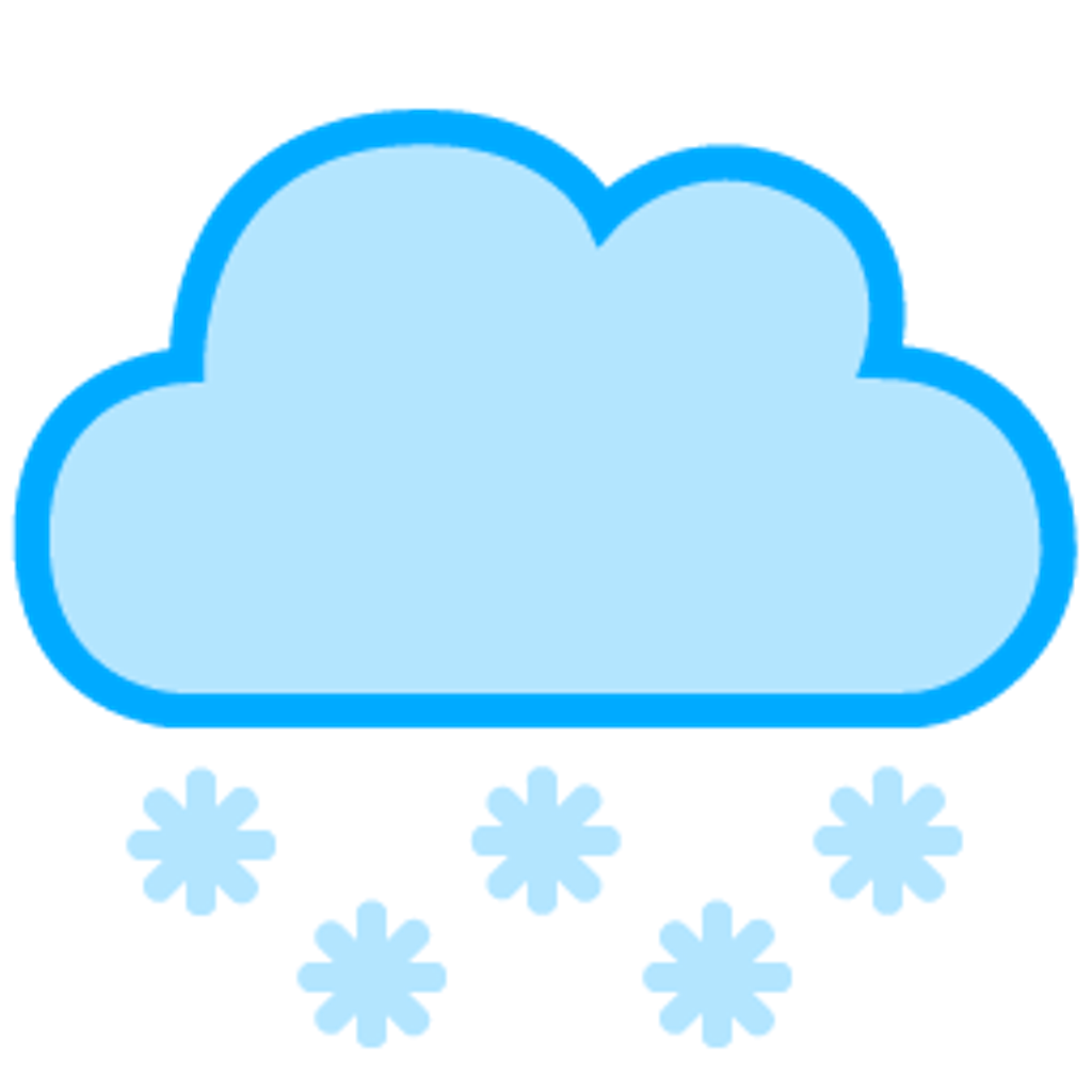 clouds clipart snowing