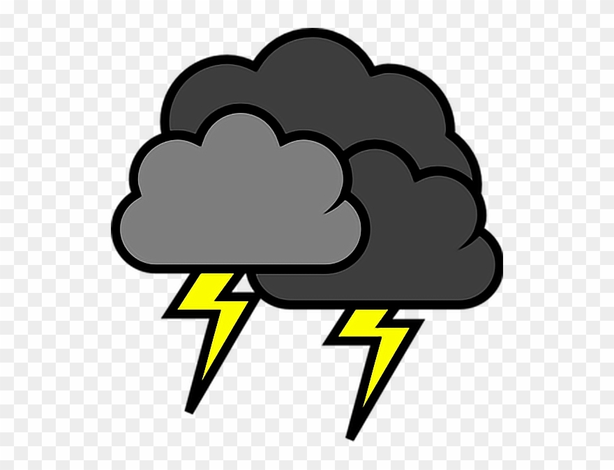 clipart cloud stormy