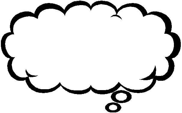 clipart cloud thinking