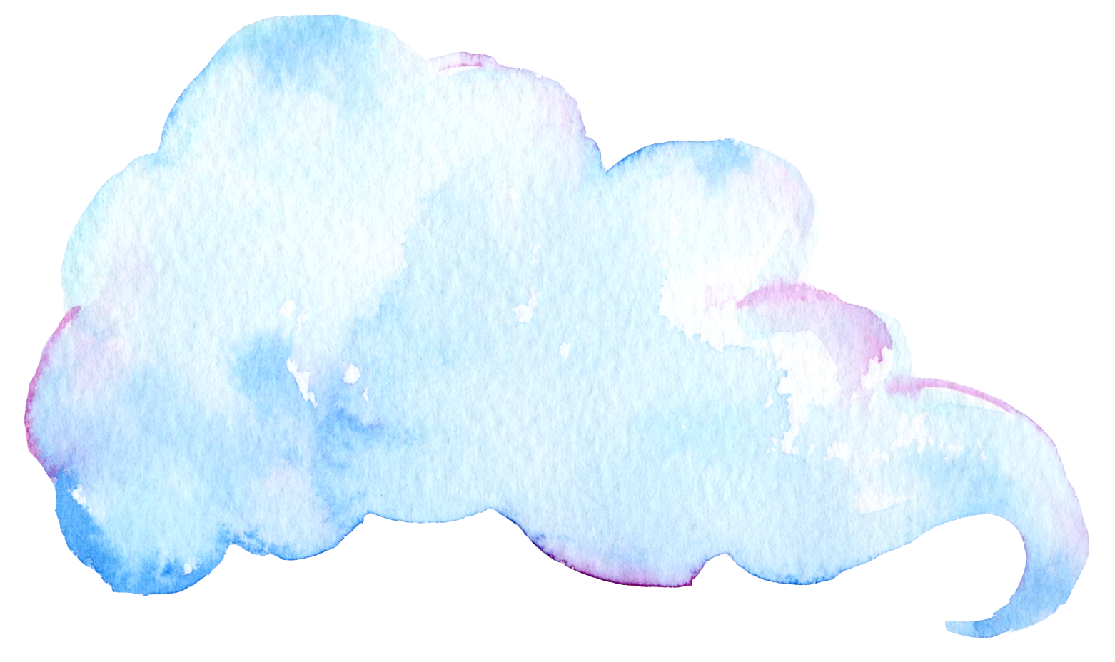 cloud clipart watercolor