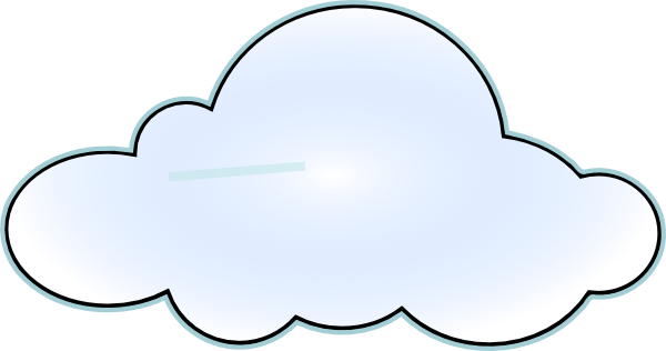 clipart cloud puffy cloud