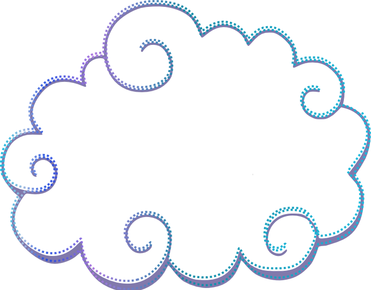 Nuvem cria o blog. Clipart clouds banner