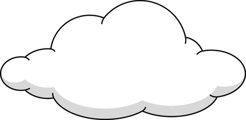 clipart clouds cloud shape