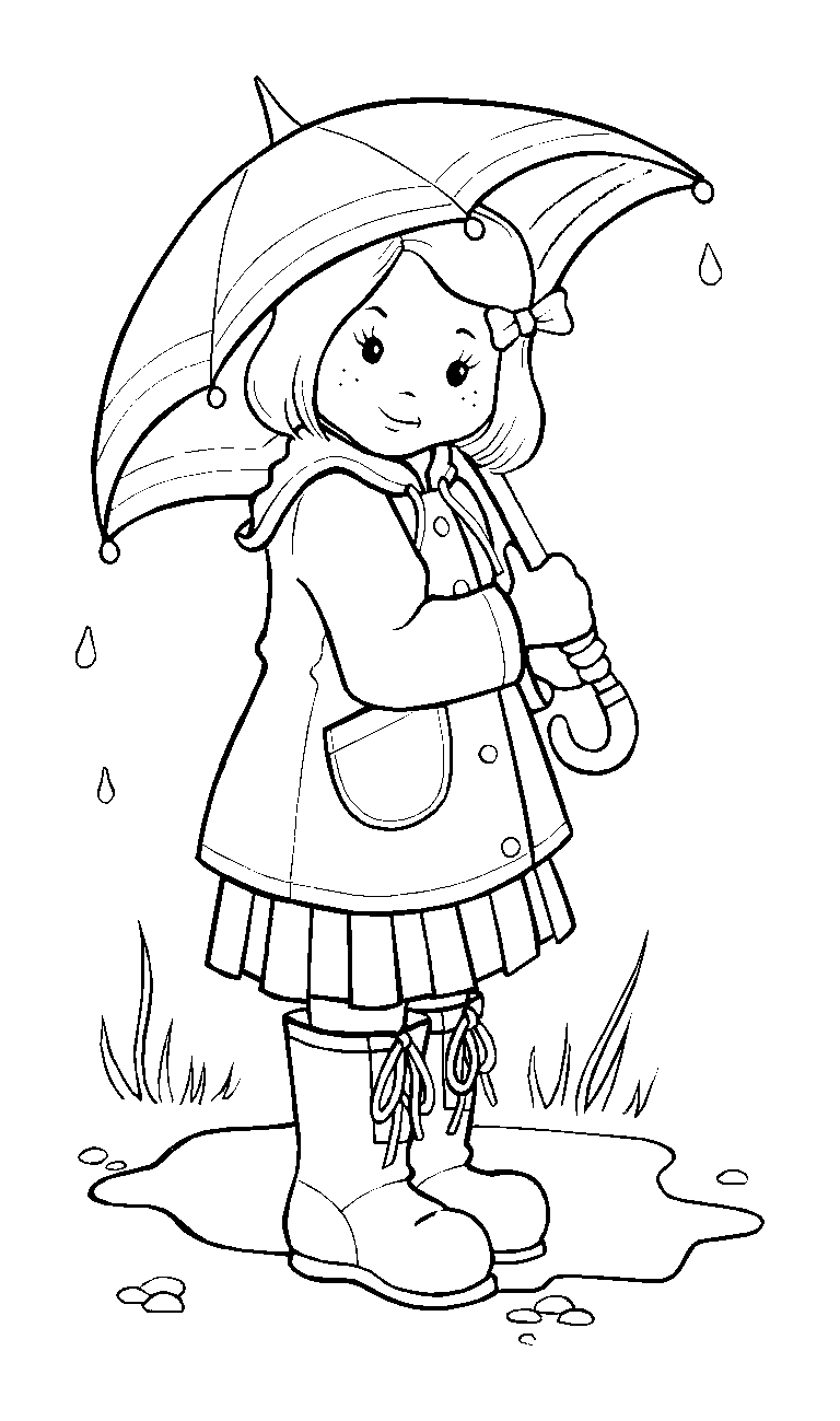 jacket clipart colouring page