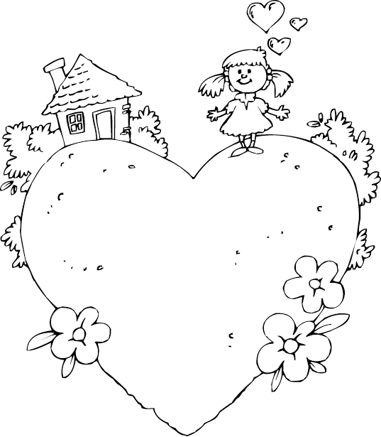 fan clipart colouring page