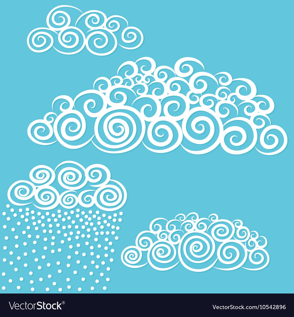 clouds clipart curly