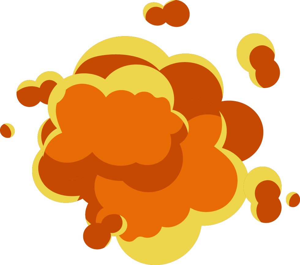 Blast my cartoon clip. Explosion clipart volcano