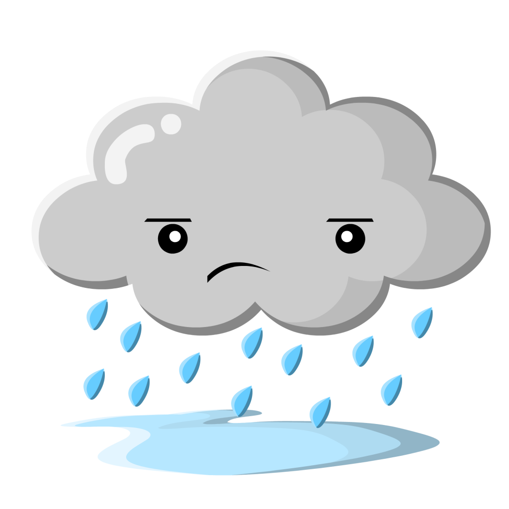 clipart clouds face