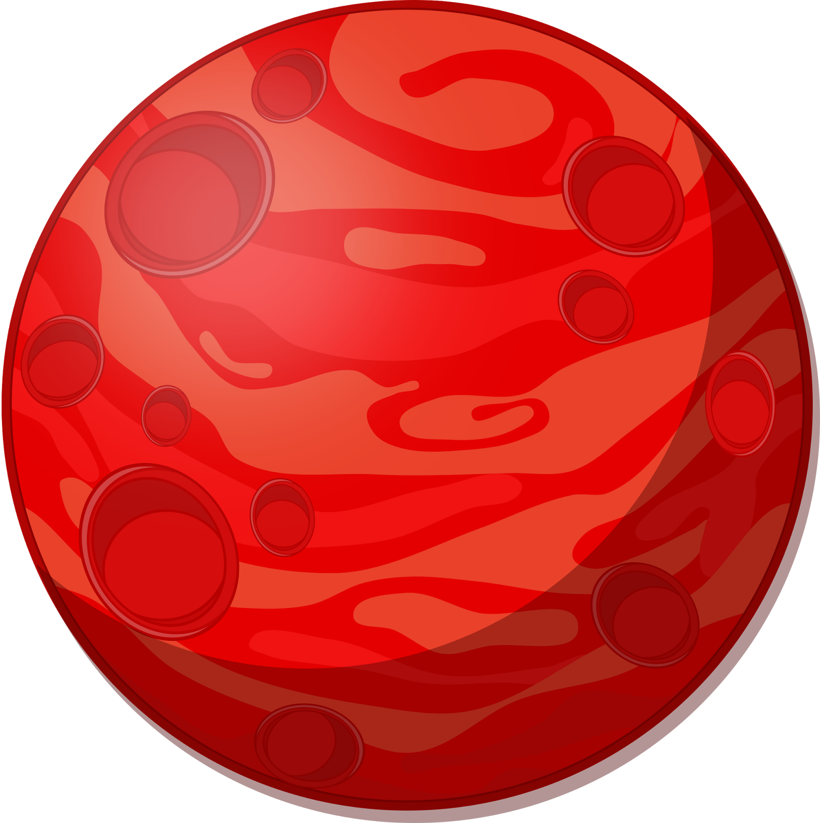 planeten clipart red moon