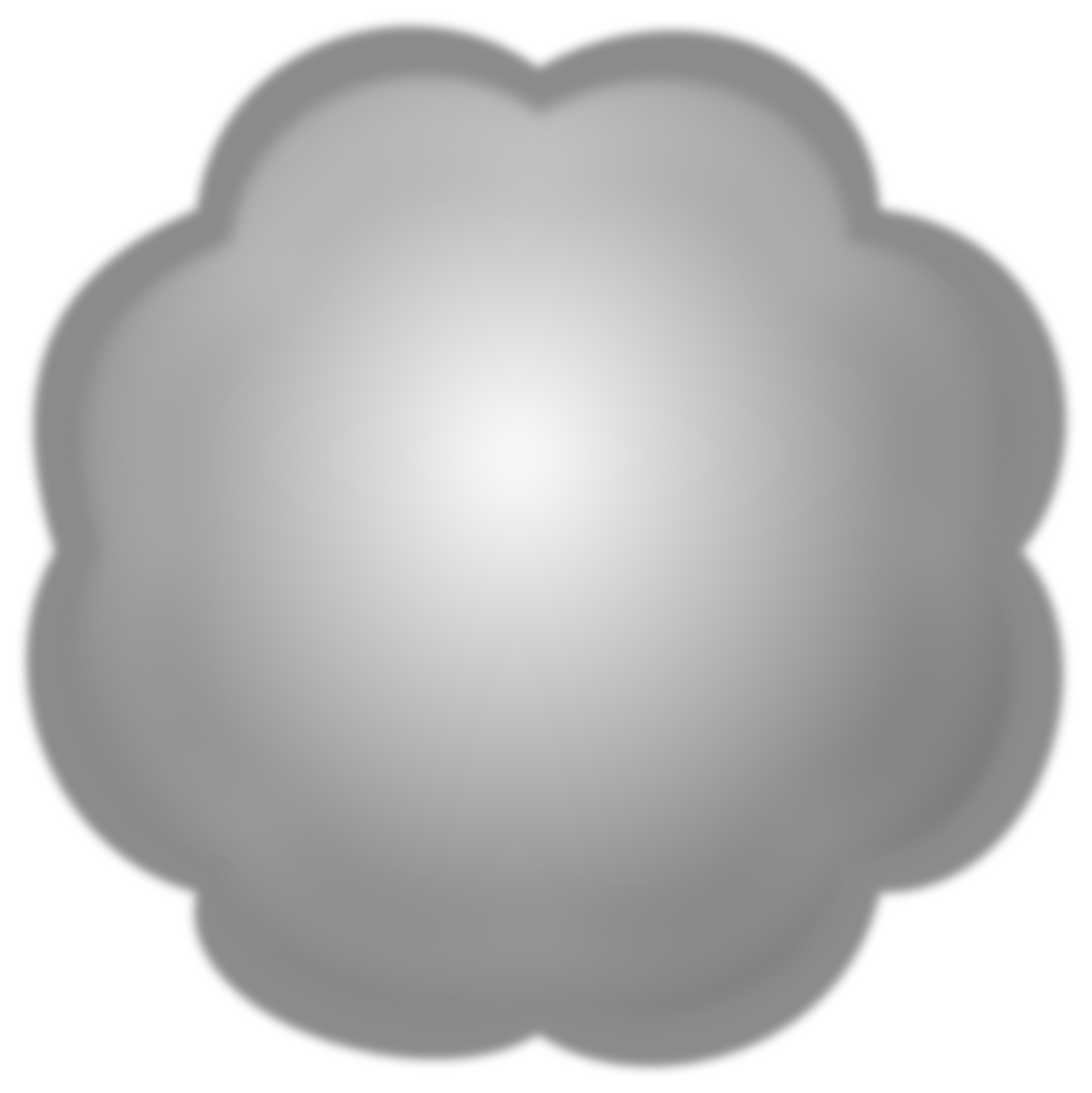 Cloud or pom pon. Clipart clouds grey