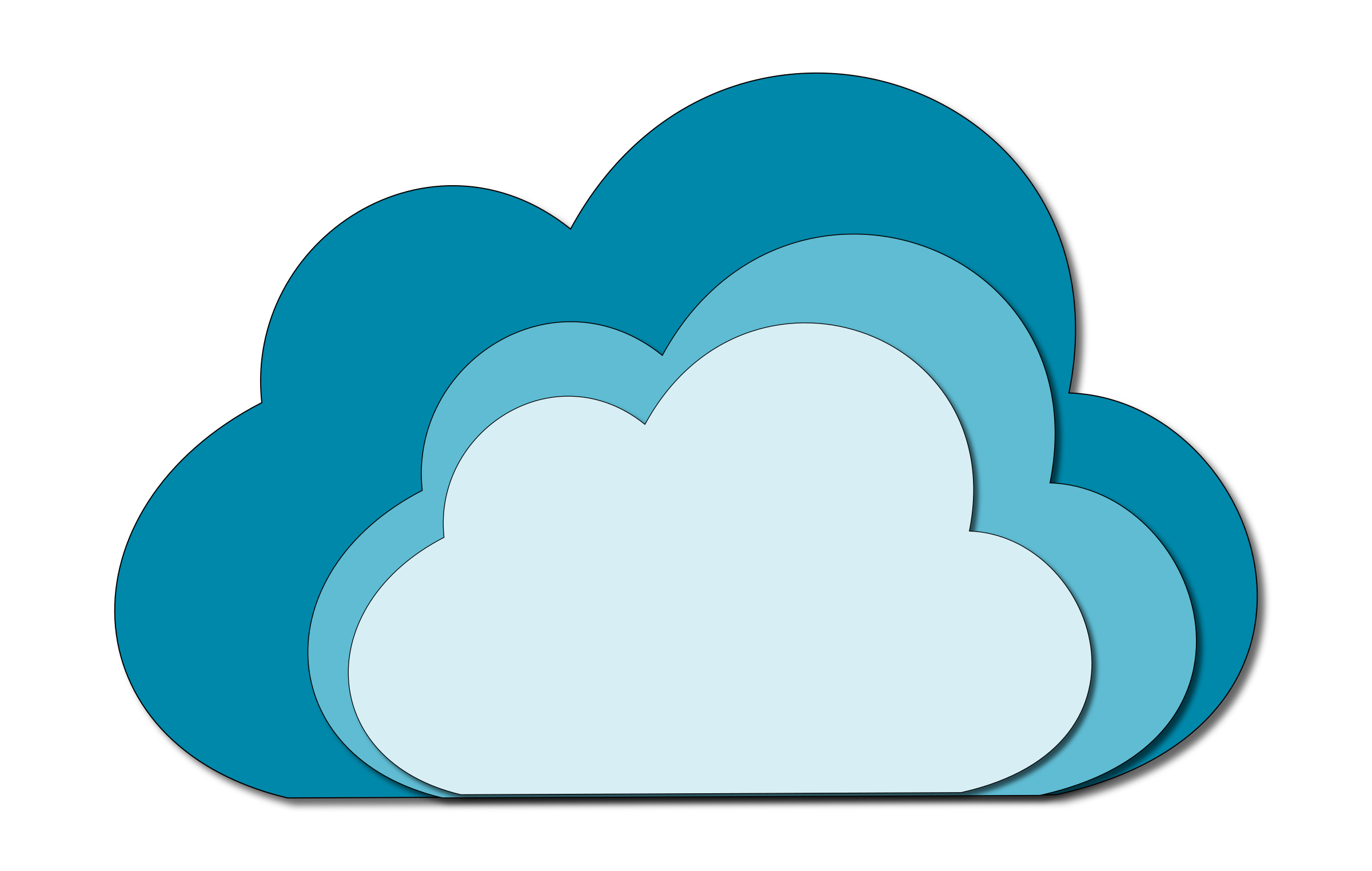clipart clouds heart