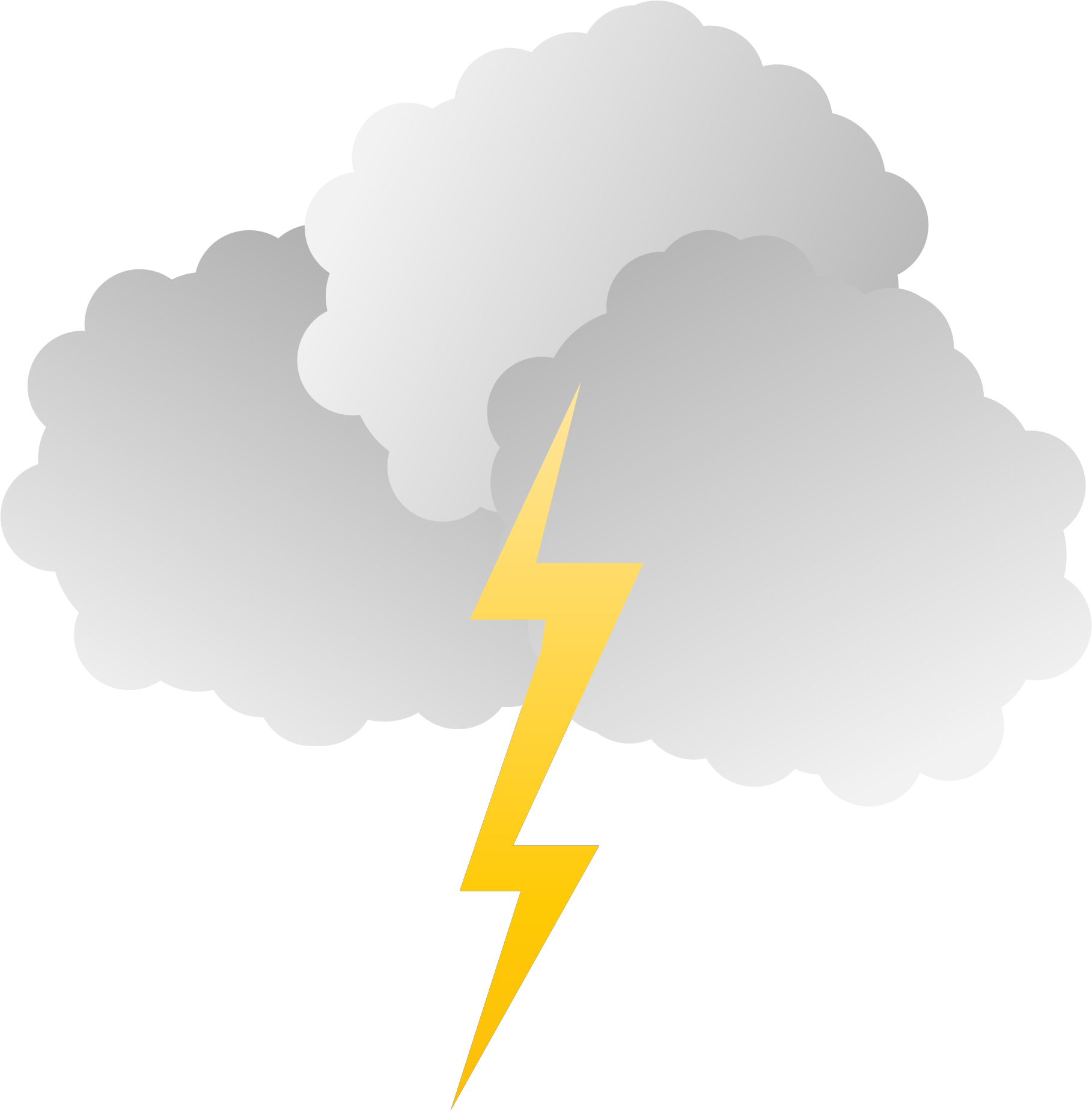 Clouds and big image. Lightning clipart rainy cloud