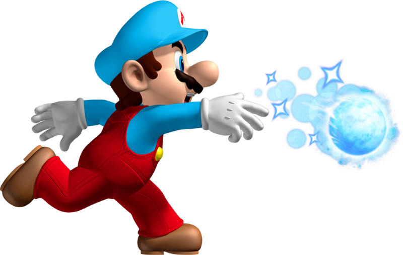 Cloud clipart mario bros. Ice flower object giant