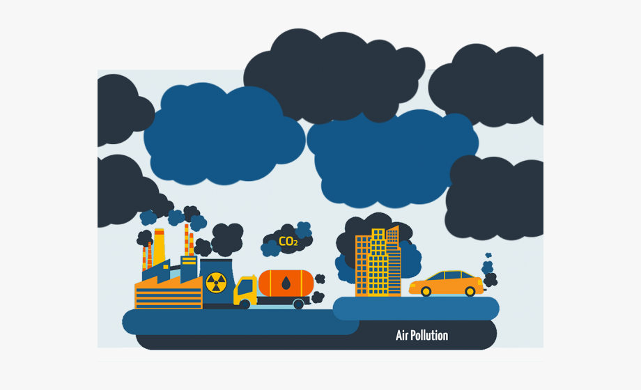 Factory clipart co2 emission. Pollution co air soil