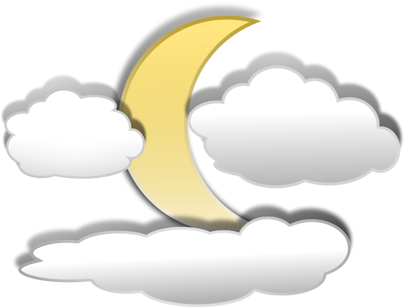 cloudy clipart night cloud