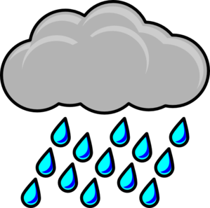 clipart rain cloudy with