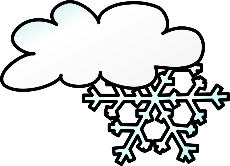 Weather symbols medium image. Clipart snow snow storm