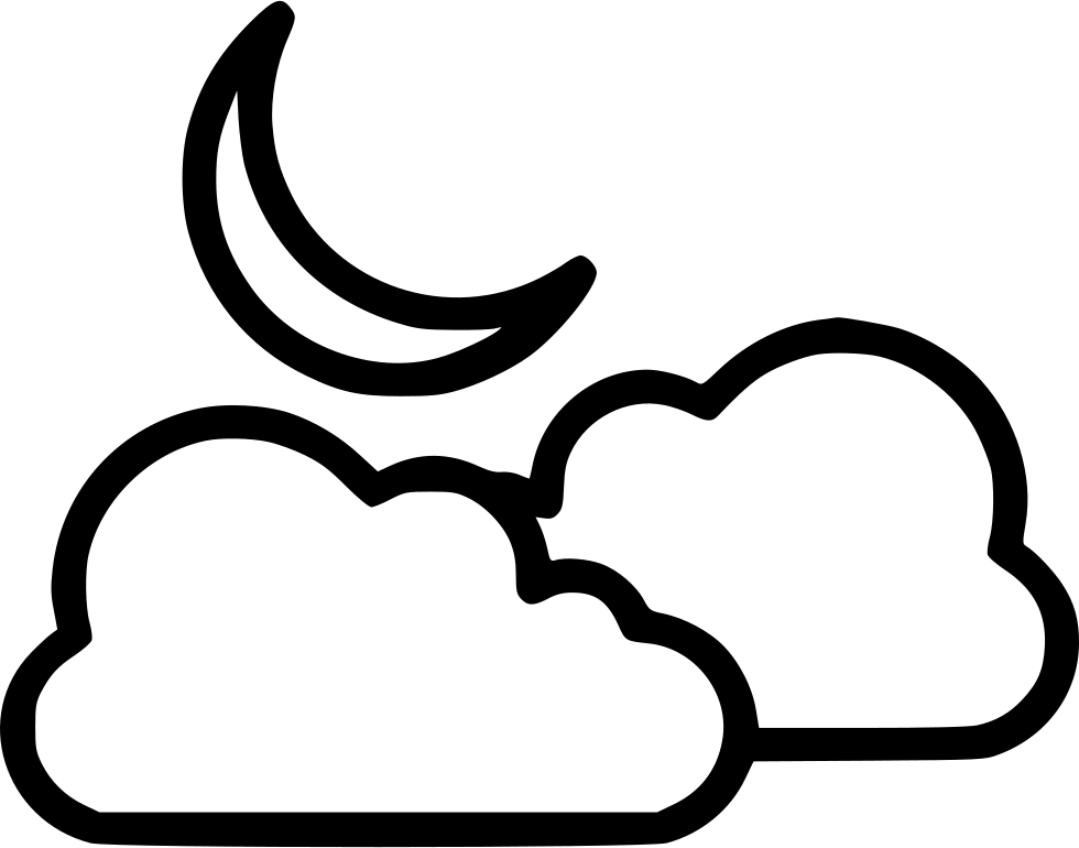 Half svg png icon. Moon clipart cloud clipart