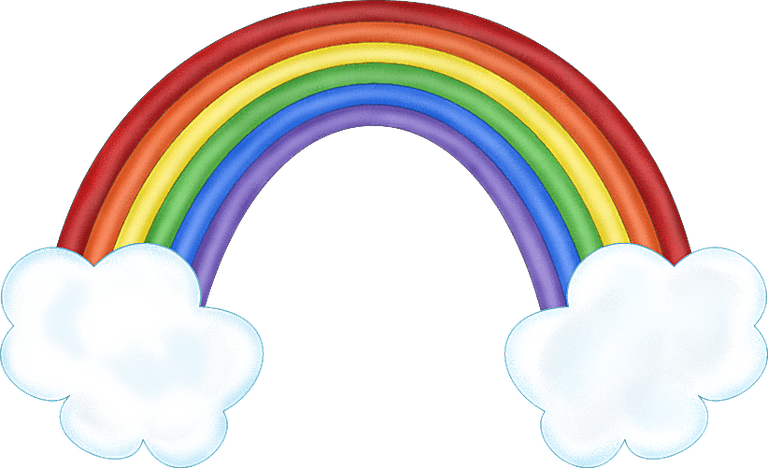 happy clipart rainbow