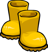 Images of yellow rain. Clipart coat boot