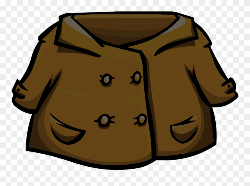 clipart coat brown jacket