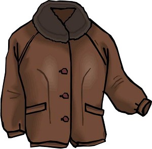 clipart coat brown jacket