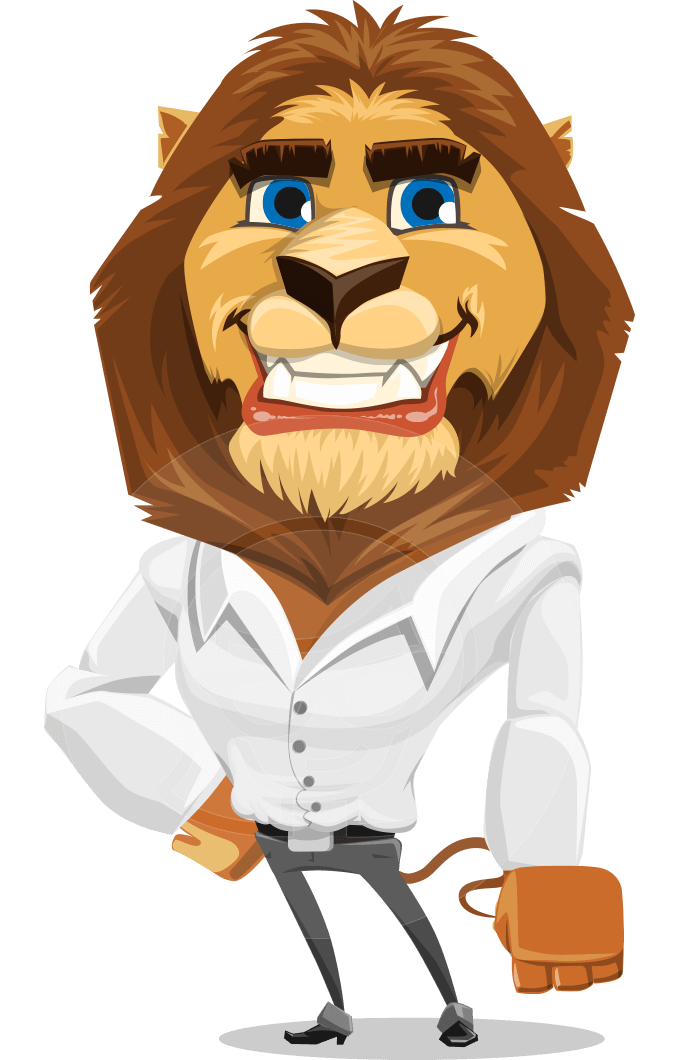 Lion character design graphicmama. Coat clipart businessman