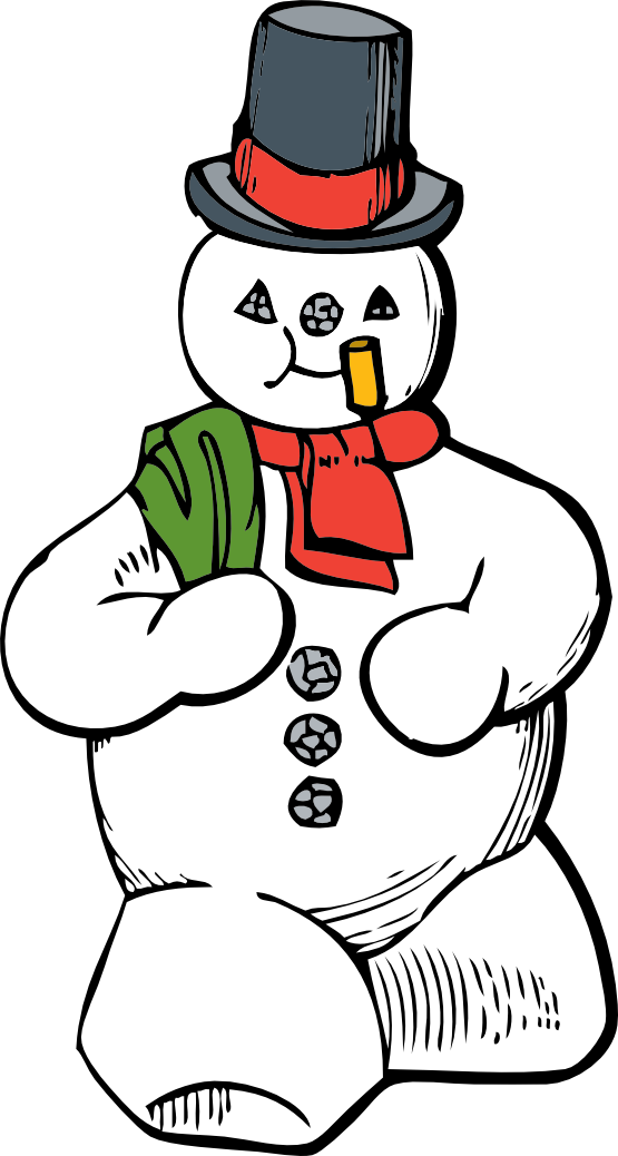 fat clipart snowman