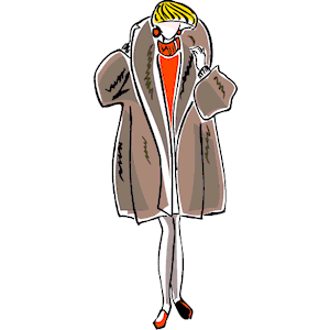 clipart coat fur coat